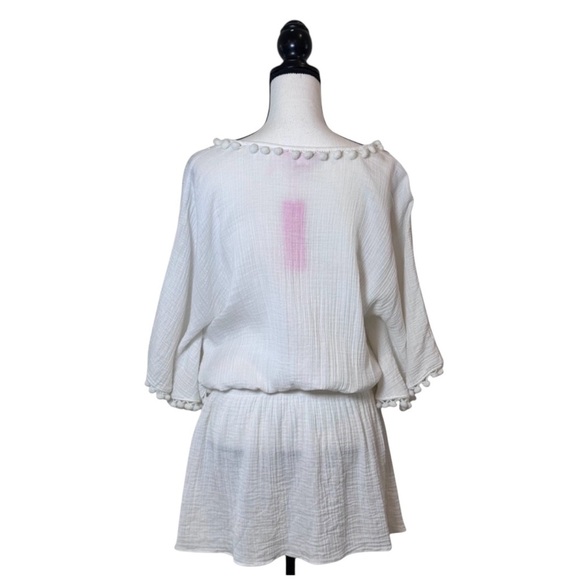 Lilly Pulitzer Amaury Embroidered White Cotton Coverup- Small - Picture 4 of 15